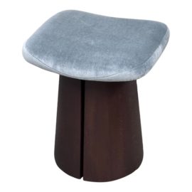 Custom Design Organic Modern Mohair Stool/Ottoman. Original Price: $1,275