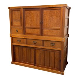 Circa 1999 Berkeley Mills Home Two Piece Office Tansu. Original Price: $29,300