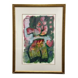Théo Tobiasse "Eve Et La Pomme" Signed Lithograph. Original Price: $2,950