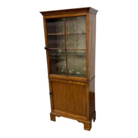 Anique Curio Cabinet With Glass Doors + Lower Storage