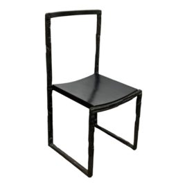 Bruno Romeda Hand Cast Bronze Side Chair. Original Price: $17,850