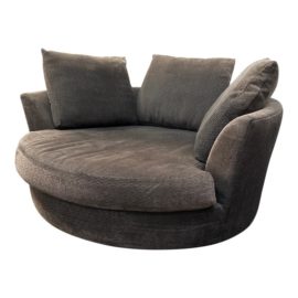 Hughes Furniture Barrel Back Chair + Half