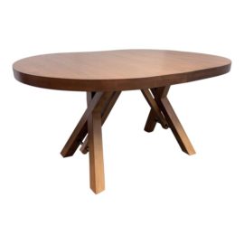 NEW Saloom Trestle Base Extension Dining Table