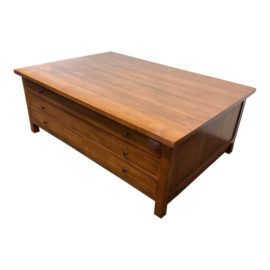 Custom Design Six Drawer Map Coffee Table. Original Price: $2,250