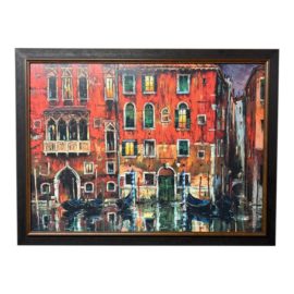 Gleb Golubetski "Colours of Venice" Limited Edition 53/100 Giclee Painting. Original Price: $3,000