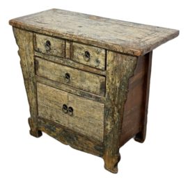 Vintage Qing Style Wood Cabinet