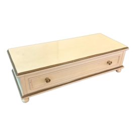 Vintage Ivory Jewelry + Watch Box