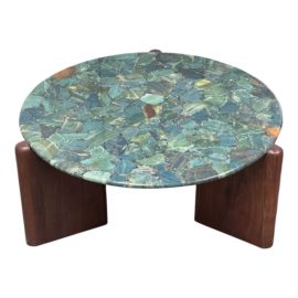 CB2 Santoro Green Agate Coffee Table. Original Price: $1,100
