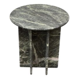Vuue for Cb2 Pasar Green Marble Side Table. Original Price: $1,000