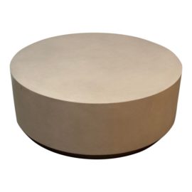 Arhaus Malone Round Plinth Coffee Table. Original Price: $2,900