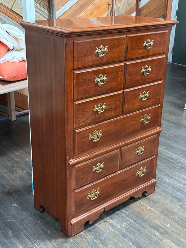 Mid Century Thomasville Winston Court High Boy 6-Drawer Dresser