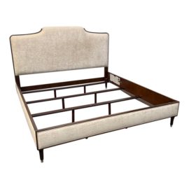 Eastern King Size Caracole Easy on the Eyes Espresso Bed Frame. Original Price: $2,300