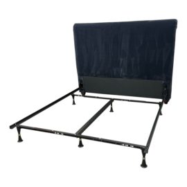 Queen Size Pottery Barn Non-Tufted Chesterfield Headboard + Standard Metal Frame. Original Price: $1,700