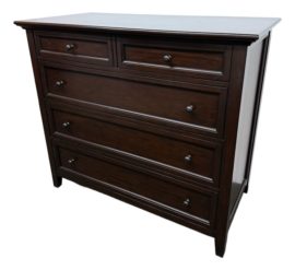 Pottery Barn Hudson Mahogany 5 Drawer Dresser. Original Price: $1,300
