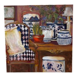 Artist O'Neal Original Painting "Still Life of Living Area"