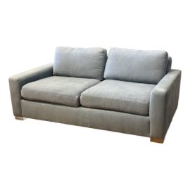 Restoration Hardware Maxwell Denim Linen Sleeper Sofa. Original Price: $6,400