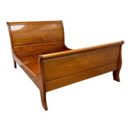 Queen Size Solid Rosewood Sleigh Bed Frame