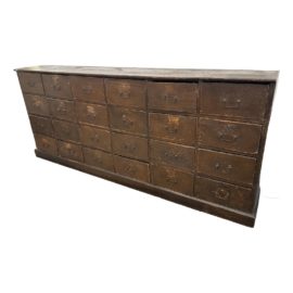 Antique 24 Drawer Wood Apothecary Dresser. Original Price: $2,000