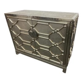 NEW Brownstone Furniture Treviso Silver Sideboard Cabinet. Original Price: $3,645