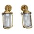 American Vintage Maritime Brass Wall Sconces, a Pair