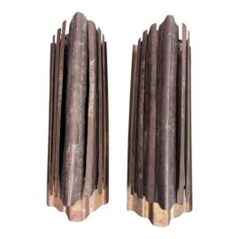 Antique Art Deco Movie Theater Sconces, a Pair
