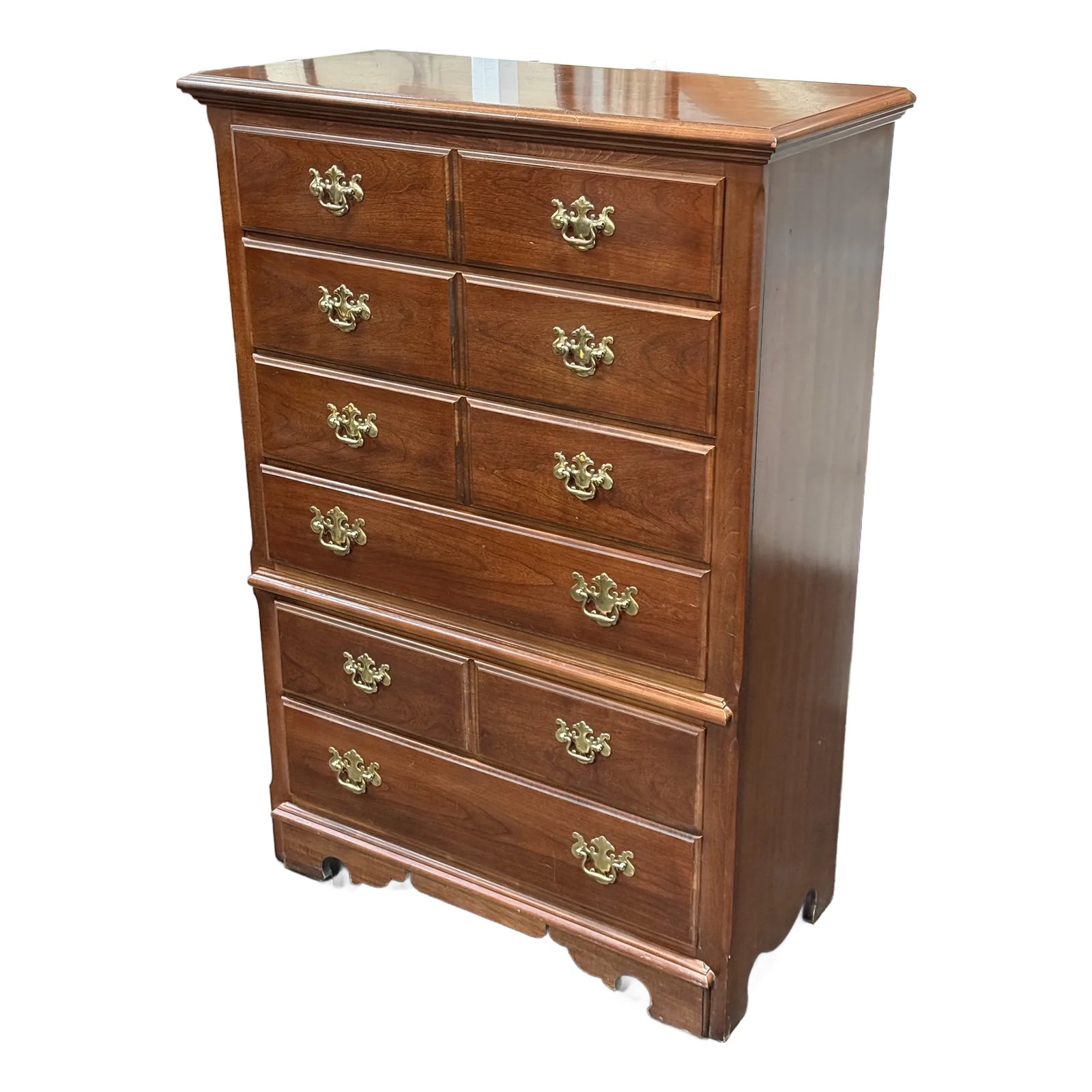 Mid Century Thomasville Winston Court High Boy 6-Drawer Dresser - Design  Plus Gallery