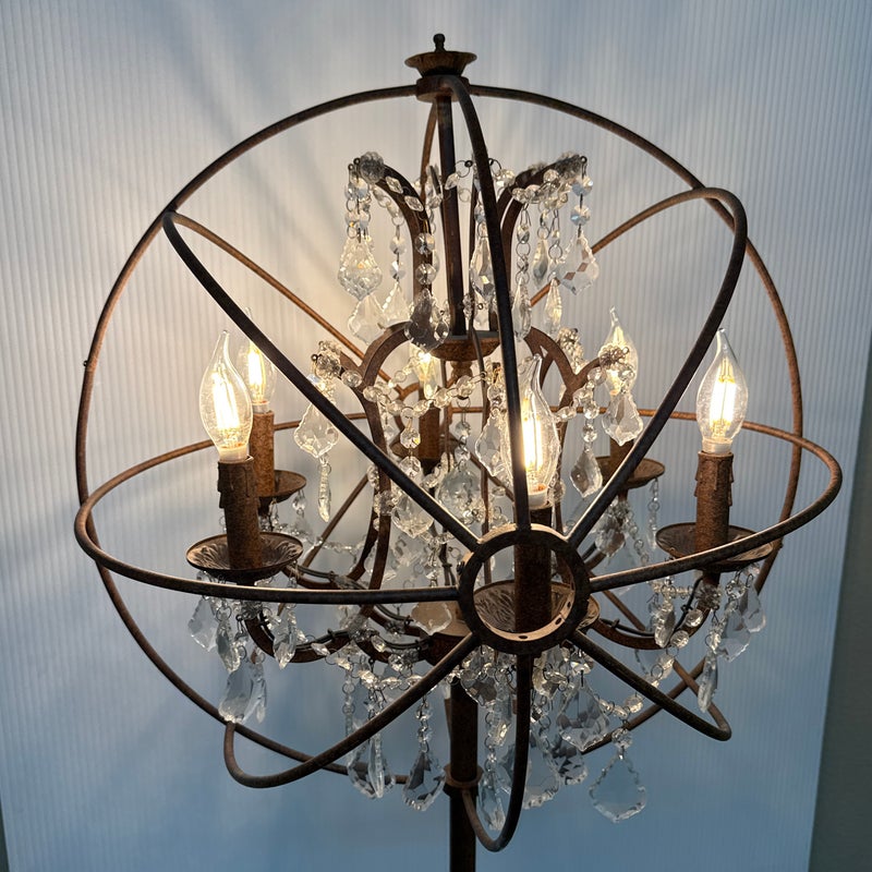 Timothy Oulton Gyro Crystal Floor Lamp. Original Price: $1,895