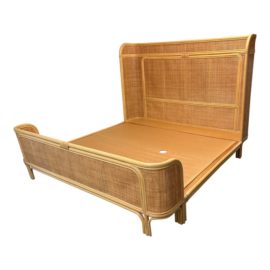 California King Arhaus Maya Platform Bed Frame. Original Price: $3,700