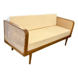 Contemporary Cane + Wood Daybed