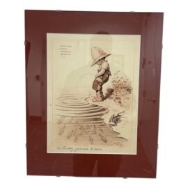 Vintage George Redon French Menu Poster