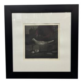 Nobuo Satoh "Mexican Pigeon No. 2" Signed Mezzotint, Framed
