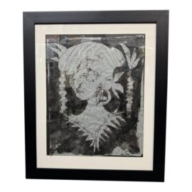 Diane Rapp Watercolor Portrait, Framed