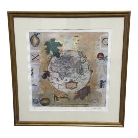 Starlie Sokol-Hohne Original 1 of 1 Hydrographica Tabvla, Mixed Media Elements