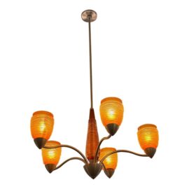 Contemporary Encompass Glass Chandelier