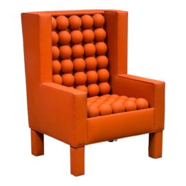 NEW DWM Maloos Custom Design Fiery Orange Lego Lounge Chair. Original Price: $8,260