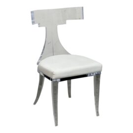 NEW DWM Maloos Custom Design Klismos Lucite Chair. Original Price: $2,500