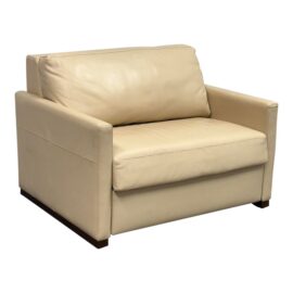 Twin Size American Leather Sofa Bed Sleeper. Original Price: $8,900