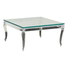 NEW DWM Maloos Custom Design Clearly Louis XV Coffee Table. Original Price: $3,600