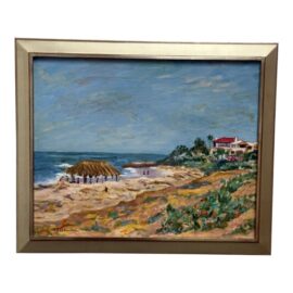 Elaine Holbech "Surfers at Wind N Sea, La Jolla" Painting