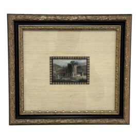 Custom Framed Museum Glass Temple De Lanleff, Within Silk + Linen Matte