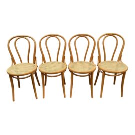 Michael Thonet No. 18 Thonet Dining Chairs, Set of Four. Original Price: $1,998