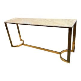 Bernhardt Blanchard Marble Top Console Table. Original Price: $2,180