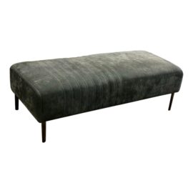 Giuseppe Vigano for Gamma Arredamenti Suede Tuxedo Ottoman. Original Price : $2,200