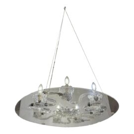 NEW DWM Maloos Custom Deconstructed Lucite/Crystal Chandelier. Original Price: $4,000