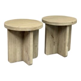 Bliss Studio Axel Accent Tables, a Pair. Original Price: $2,734