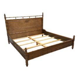 Eastern King Size Restoration Hardware Stella Chinoiserie Bed Frame