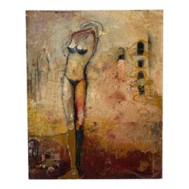 Jylian Gustlin "What Is Truth" Mixed Media Painting, 2002. Original Price: $10,000