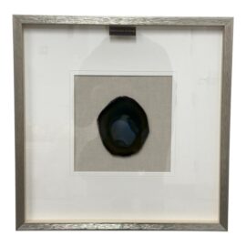 Ambar Art Agate Shadow Box in Silver Frame. Original Price: $520