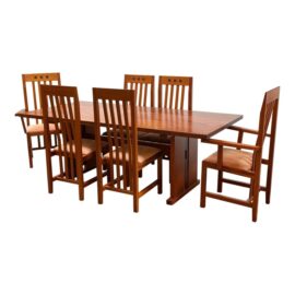 Berkeley Mills Mesa Custom Arts and Crafts, Dining Set. Original Price: $17,000