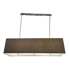 Restoration Hardware Rectangular Shadow Box Greige Pendant